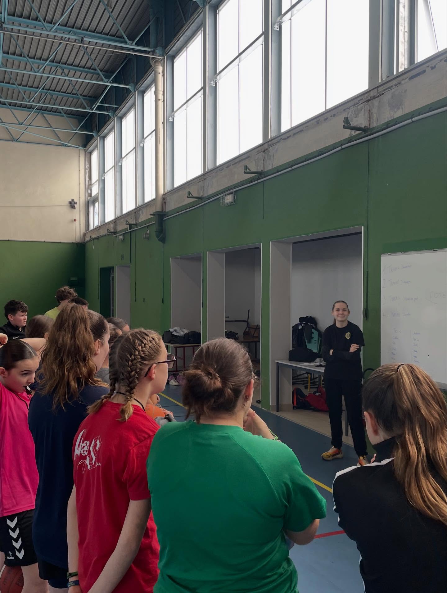 Briefing pendant un entraînement